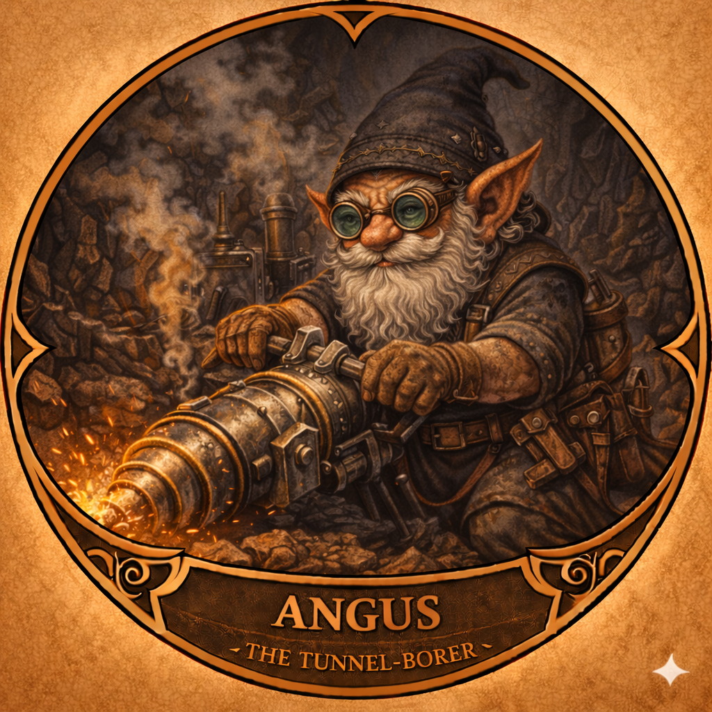 Angus: 坑道の掘削士